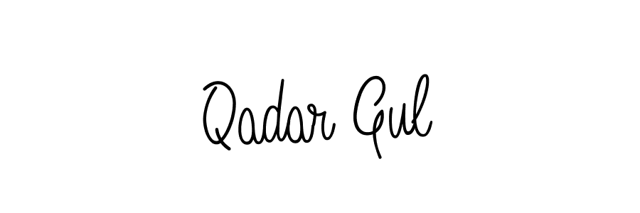 Qadar Gul stylish signature style. Best Handwritten Sign (Angelique-Rose-font-FFP) for my name. Handwritten Signature Collection Ideas for my name Qadar Gul. Qadar Gul signature style 5 images and pictures png