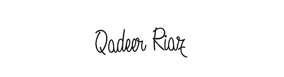 Once you've used our free online signature maker to create your best signature Angelique-Rose-font-FFP style, it's time to enjoy all of the benefits that Qadeer Riaz name signing documents. Qadeer Riaz signature style 5 images and pictures png