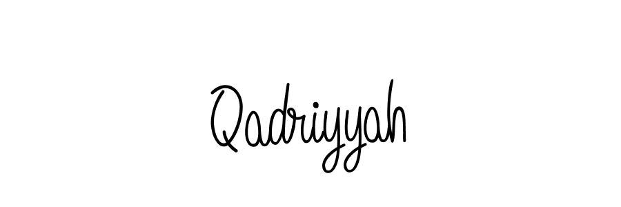 Use a signature maker to create a handwritten signature online. With this signature software, you can design (Angelique-Rose-font-FFP) your own signature for name Qadriyyah. Qadriyyah signature style 5 images and pictures png