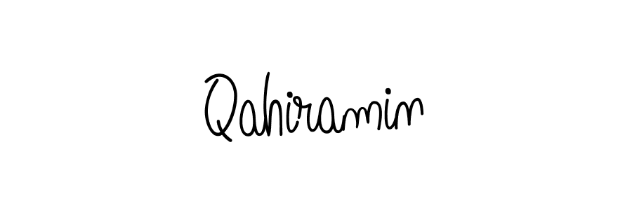 Make a beautiful signature design for name Qahiramin. Use this online signature maker to create a handwritten signature for free. Qahiramin signature style 5 images and pictures png