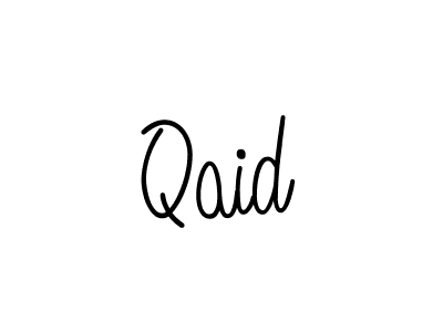 Make a beautiful signature design for name Qaid. With this signature (Angelique-Rose-font-FFP) style, you can create a handwritten signature for free. Qaid signature style 5 images and pictures png