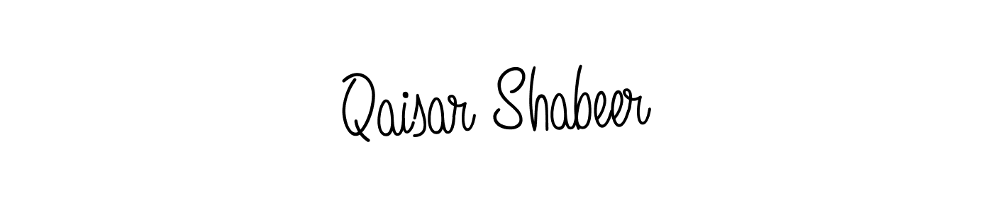 Design your own signature with our free online signature maker. With this signature software, you can create a handwritten (Angelique-Rose-font-FFP) signature for name Qaisar Shabeer. Qaisar Shabeer signature style 5 images and pictures png
