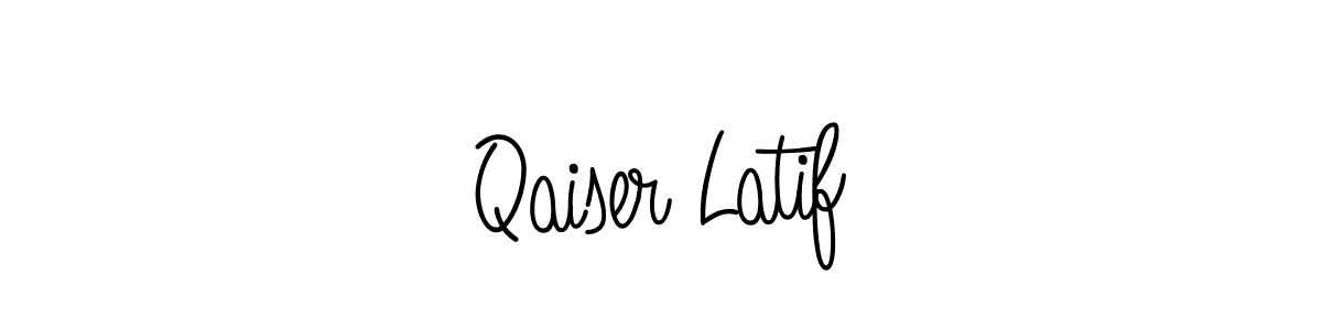 How to make Qaiser Latif name signature. Use Angelique-Rose-font-FFP style for creating short signs online. This is the latest handwritten sign. Qaiser Latif signature style 5 images and pictures png