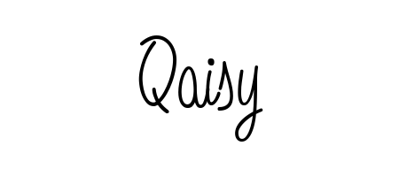 A timeless handwritten aesthetic for Qaisy. The Angelique-Rose-font-FFP font gives your signature a handcrafted feel with natural curves. Qaisy signature style 5 images and pictures png