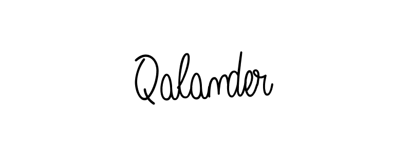 How to make Qalander signature? Angelique-Rose-font-FFP is a professional autograph style. Create handwritten signature for Qalander name. Qalander signature style 5 images and pictures png