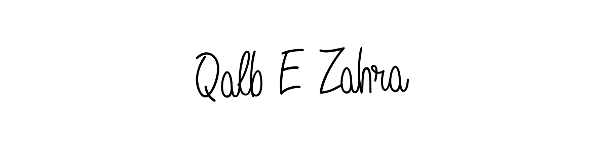 You should practise on your own different ways (Angelique-Rose-font-FFP) to write your name (Qalb E Zahra) in signature. don't let someone else do it for you. Qalb E Zahra signature style 5 images and pictures png