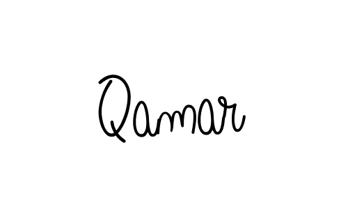 Design your own signature with our free online signature maker. With this signature software, you can create a handwritten (Angelique-Rose-font-FFP) signature for name Qamar. Qamar signature style 5 images and pictures png