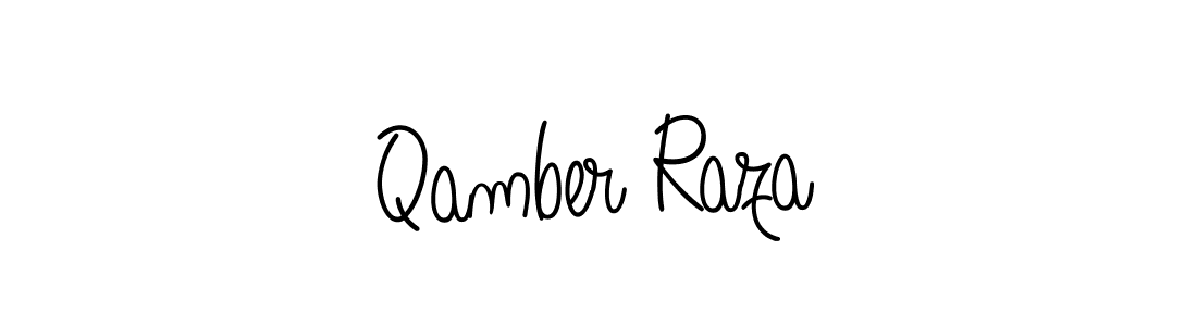 Once you've used our free online signature maker to create your best signature Angelique-Rose-font-FFP style, it's time to enjoy all of the benefits that Qamber Raza name signing documents. Qamber Raza signature style 5 images and pictures png