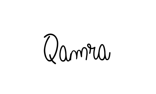 The best way (Angelique-Rose-font-FFP) to make a short signature is to pick only two or three words in your name. The name Qamra include a total of six letters. For converting this name. Qamra signature style 5 images and pictures png