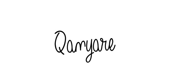 if you are searching for the best signature style for your name Qanyare. so please give up your signature search. here we have designed multiple signature styles  using Angelique-Rose-font-FFP. Qanyare signature style 5 images and pictures png