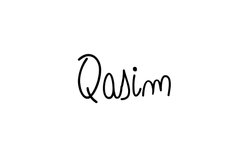 Use a signature maker to create a handwritten signature online. With this signature software, you can design (Angelique-Rose-font-FFP) your own signature for name Qasim. Qasim signature style 5 images and pictures png