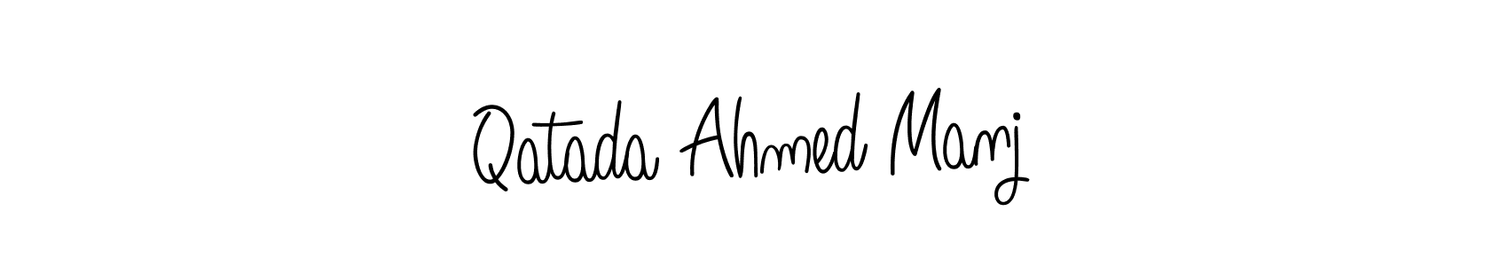 How to Draw Qatada Ahmed Manj signature style? Angelique-Rose-font-FFP is a latest design signature styles for name Qatada Ahmed Manj. Qatada Ahmed Manj signature style 5 images and pictures png