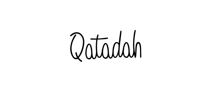 Once you've used our free online signature maker to create your best signature Angelique-Rose-font-FFP style, it's time to enjoy all of the benefits that Qatadah name signing documents. Qatadah signature style 5 images and pictures png
