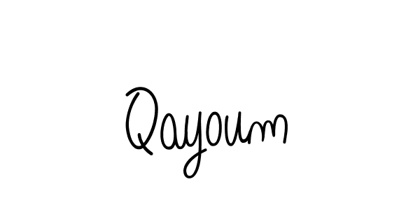 Create a beautiful signature design for name Qayoum. With this signature (Angelique-Rose-font-FFP) fonts, you can make a handwritten signature for free. Qayoum signature style 5 images and pictures png