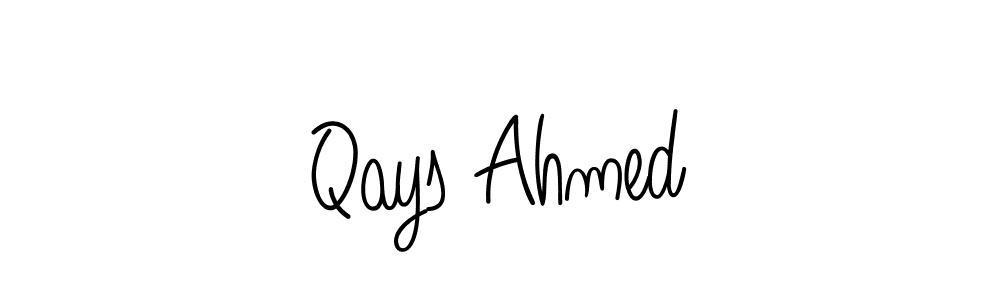 How to make Qays Ahmed name signature. Use Angelique-Rose-font-FFP style for creating short signs online. This is the latest handwritten sign. Qays Ahmed signature style 5 images and pictures png
