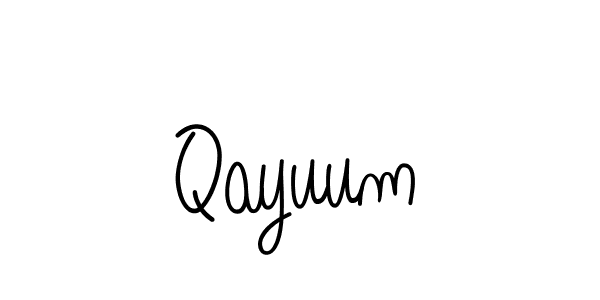 Make a beautiful signature design for name Qayuum. Use this online signature maker to create a handwritten signature for free. Qayuum signature style 5 images and pictures png