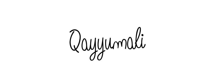 Create a beautiful signature design for name Qayyumali. With this signature (Angelique-Rose-font-FFP) fonts, you can make a handwritten signature for free. Qayyumali signature style 5 images and pictures png