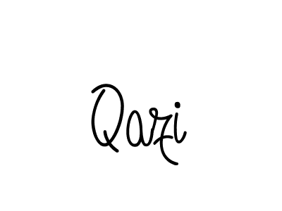 Qazi stylish signature style. Best Handwritten Sign (Angelique-Rose-font-FFP) for my name. Handwritten Signature Collection Ideas for my name Qazi. Qazi signature style 5 images and pictures png
