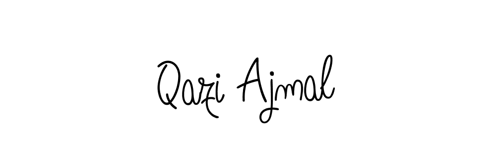 How to make Qazi Ajmal name signature. Use Angelique-Rose-font-FFP style for creating short signs online. This is the latest handwritten sign. Qazi Ajmal signature style 5 images and pictures png