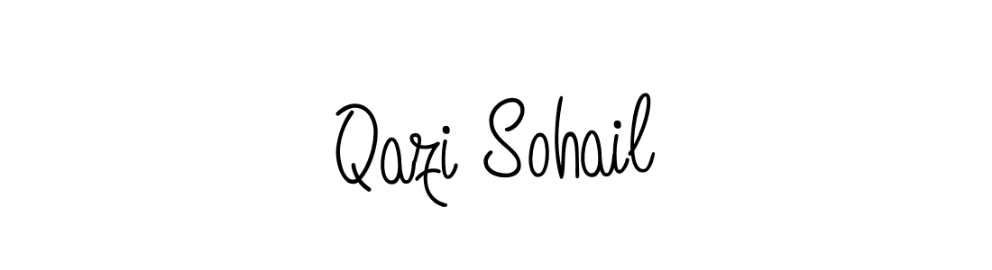 Create a beautiful signature design for name Qazi Sohail. With this signature (Angelique-Rose-font-FFP) fonts, you can make a handwritten signature for free. Qazi Sohail signature style 5 images and pictures png