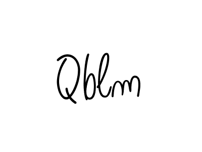 How to make Qblm signature? Angelique-Rose-font-FFP is a professional autograph style. Create handwritten signature for Qblm name. Qblm signature style 5 images and pictures png