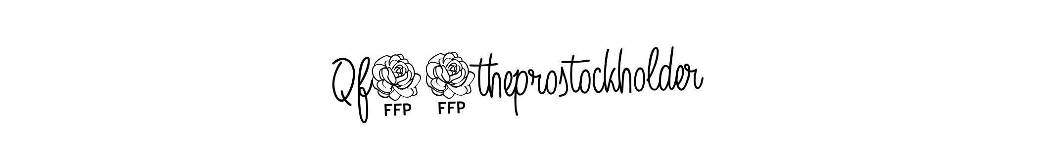 Create a beautiful signature design for name Qf72theprostockholder. With this signature (Angelique-Rose-font-FFP) fonts, you can make a handwritten signature for free. Qf72theprostockholder signature style 5 images and pictures png