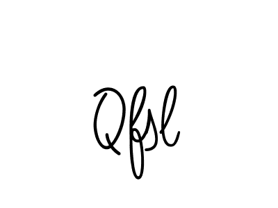 The best way (Angelique-Rose-font-FFP) to make a short signature is to pick only two or three words in your name. The name Qfsl include a total of six letters. For converting this name. Qfsl signature style 5 images and pictures png