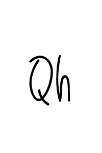 Make a beautiful signature design for name Qh. With this signature (Angelique-Rose-font-FFP) style, you can create a handwritten signature for free. Qh signature style 5 images and pictures png