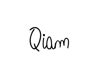 How to Draw Qiam signature style? Angelique-Rose-font-FFP is a latest design signature styles for name Qiam. Qiam signature style 5 images and pictures png