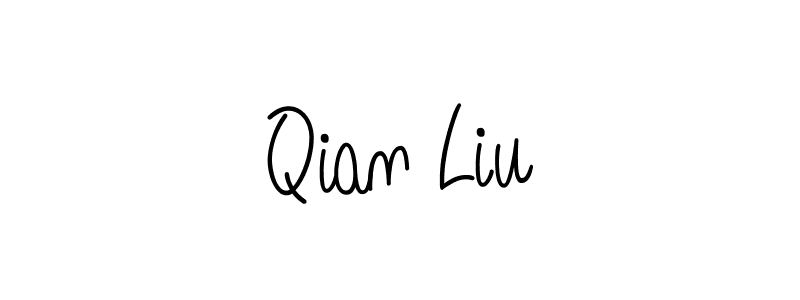 How to make Qian Liu signature? Angelique-Rose-font-FFP is a professional autograph style. Create handwritten signature for Qian Liu name. Qian Liu signature style 5 images and pictures png