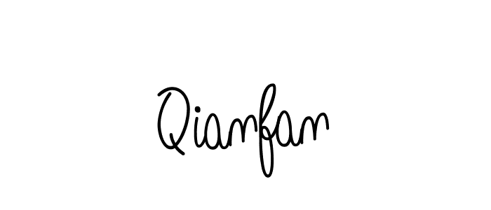 Qianfan stylish signature style. Best Handwritten Sign (Angelique-Rose-font-FFP) for my name. Handwritten Signature Collection Ideas for my name Qianfan. Qianfan signature style 5 images and pictures png