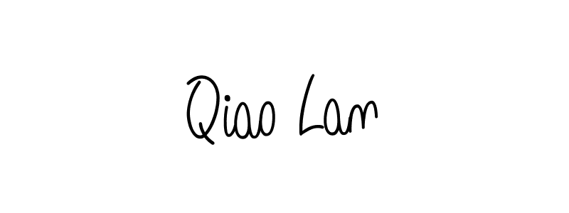 You should practise on your own different ways (Angelique-Rose-font-FFP) to write your name (Qiao Lan) in signature. don't let someone else do it for you. Qiao Lan signature style 5 images and pictures png