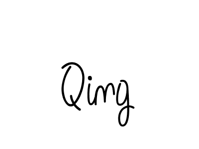 How to make Qing signature? Angelique-Rose-font-FFP is a professional autograph style. Create handwritten signature for Qing name. Qing signature style 5 images and pictures png