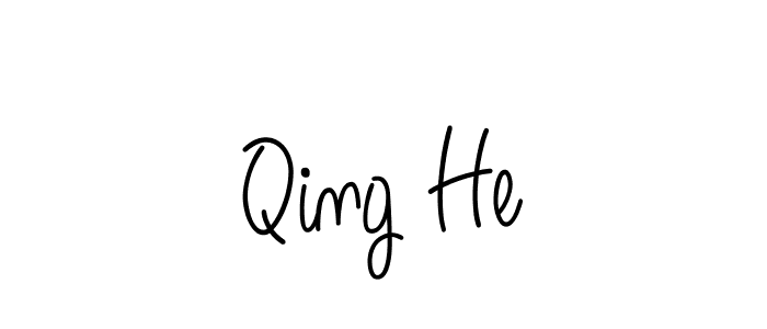 Also we have Qing He name is the best signature style. Create professional handwritten signature collection using Angelique-Rose-font-FFP autograph style. Qing He signature style 5 images and pictures png