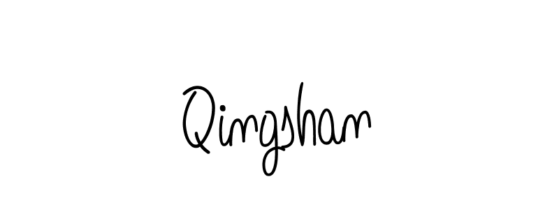 Qingshan stylish signature style. Best Handwritten Sign (Angelique-Rose-font-FFP) for my name. Handwritten Signature Collection Ideas for my name Qingshan. Qingshan signature style 5 images and pictures png