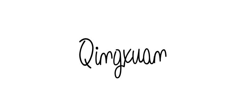 Create a beautiful signature design for name Qingxuan. With this signature (Angelique-Rose-font-FFP) fonts, you can make a handwritten signature for free. Qingxuan signature style 5 images and pictures png