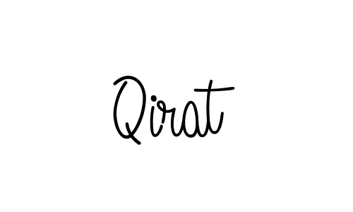 Make a beautiful signature design for name Qirat. Use this online signature maker to create a handwritten signature for free. Qirat signature style 5 images and pictures png