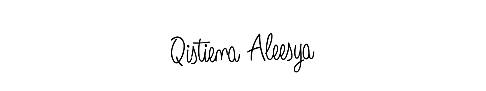 How to make Qistiena Aleesya signature? Angelique-Rose-font-FFP is a professional autograph style. Create handwritten signature for Qistiena Aleesya name. Qistiena Aleesya signature style 5 images and pictures png