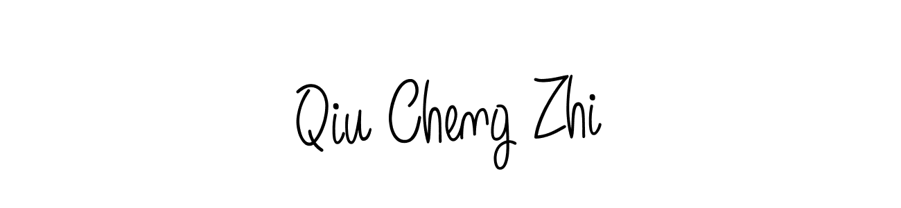 Qiu Cheng Zhi stylish signature style. Best Handwritten Sign (Angelique-Rose-font-FFP) for my name. Handwritten Signature Collection Ideas for my name Qiu Cheng Zhi. Qiu Cheng Zhi signature style 5 images and pictures png