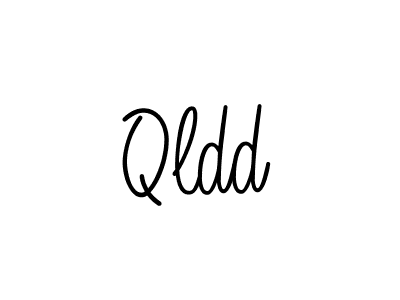 How to make Qldd signature? Angelique-Rose-font-FFP is a professional autograph style. Create handwritten signature for Qldd name. Qldd signature style 5 images and pictures png