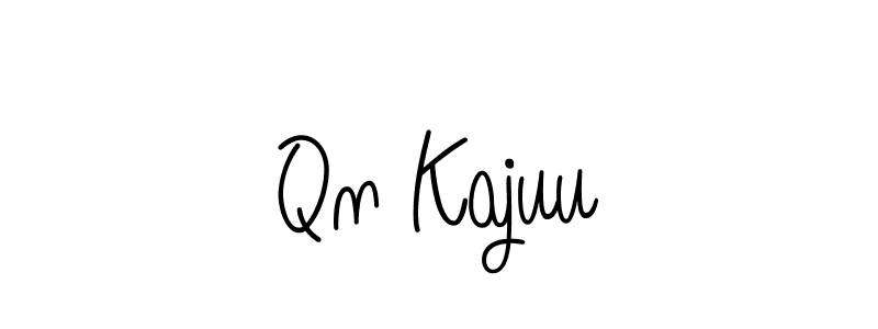 Create a beautiful signature design for name Qn Kajuu. With this signature (Angelique-Rose-font-FFP) fonts, you can make a handwritten signature for free. Qn Kajuu signature style 5 images and pictures png