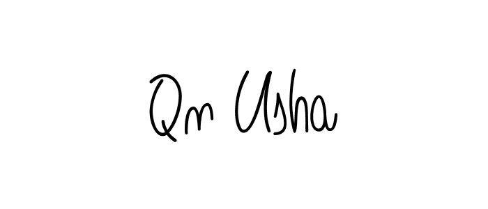 Make a short Qn Usha signature style. Manage your documents anywhere anytime using Angelique-Rose-font-FFP. Create and add eSignatures, submit forms, share and send files easily. Qn Usha signature style 5 images and pictures png