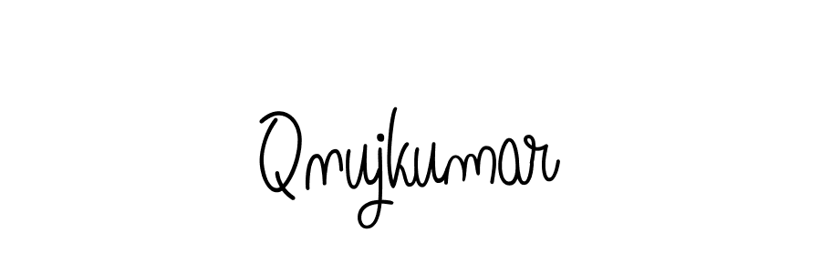if you are searching for the best signature style for your name Qnujkumar. so please give up your signature search. here we have designed multiple signature styles  using Angelique-Rose-font-FFP. Qnujkumar signature style 5 images and pictures png