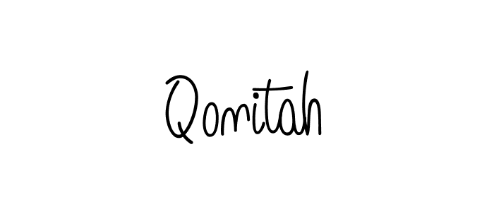 Make a beautiful signature design for name Qonitah. Use this online signature maker to create a handwritten signature for free. Qonitah signature style 5 images and pictures png
