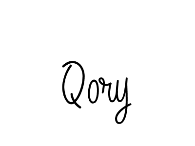 Use a signature maker to create a handwritten signature online. With this signature software, you can design (Angelique-Rose-font-FFP) your own signature for name Qory. Qory signature style 5 images and pictures png