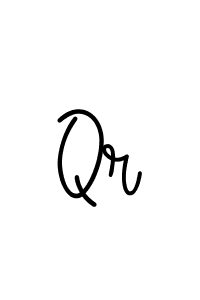Design your own signature with our free online signature maker. With this signature software, you can create a handwritten (Angelique-Rose-font-FFP) signature for name Qr. Qr signature style 5 images and pictures png