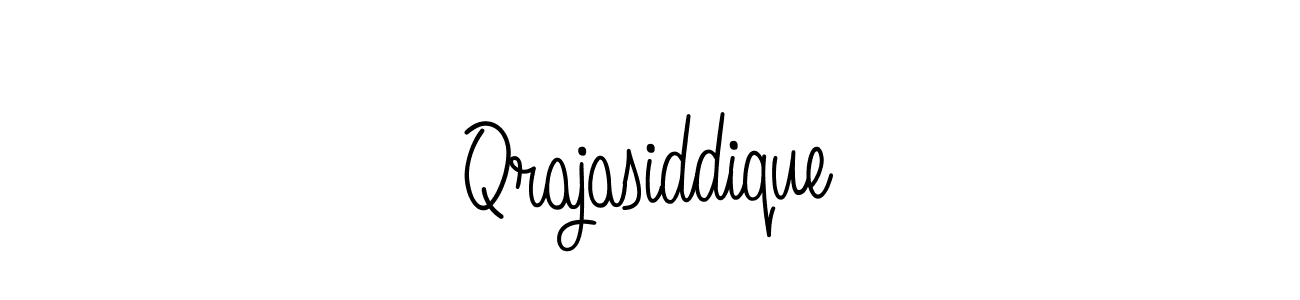 The best way (Angelique-Rose-font-FFP) to make a short signature is to pick only two or three words in your name. The name Qrajasiddique include a total of six letters. For converting this name. Qrajasiddique signature style 5 images and pictures png
