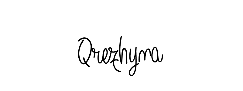 Design your own signature with our free online signature maker. With this signature software, you can create a handwritten (Angelique-Rose-font-FFP) signature for name Qrezhyna. Qrezhyna signature style 5 images and pictures png