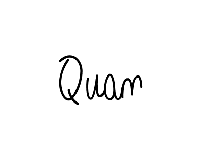 The best way (Angelique-Rose-font-FFP) to make a short signature is to pick only two or three words in your name. The name Quan include a total of six letters. For converting this name. Quan signature style 5 images and pictures png