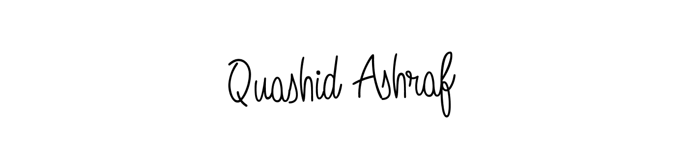 Make a beautiful signature design for name Quashid Ashraf. With this signature (Angelique-Rose-font-FFP) style, you can create a handwritten signature for free. Quashid Ashraf signature style 5 images and pictures png